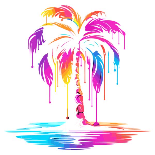 Colorful Palm Tree Thumbnail
